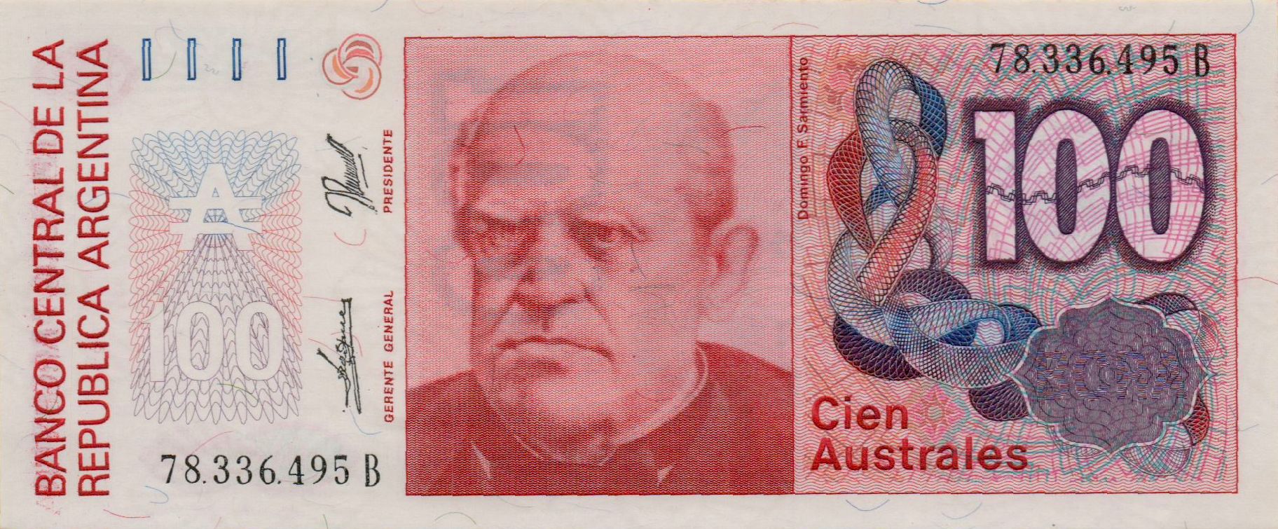 Argentina 100 1985 UNC P-327/b4
